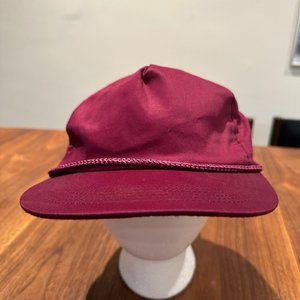 Vintage 80's Maroon Snapback Hat
